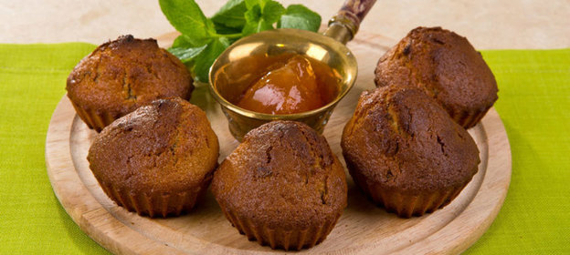 Маффины с курагой и орехами