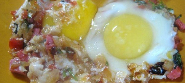 Яичница сытная