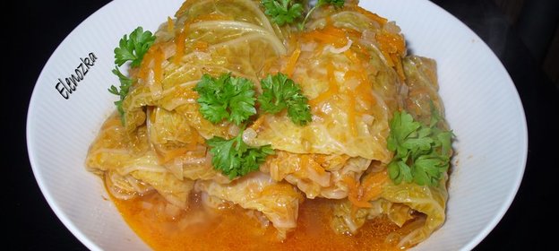 Голубцы с Идюшкой и Рисом в Савойской капусте (мой вариант)