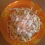 Паста с сливочным соусом, с беконом и грибами