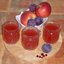 Кисель с яблоками, сливами и брусникой