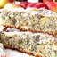 Творожная запеканка с маком и яблоками