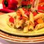 Паста PENNE RIGATE с конфетти из паприки