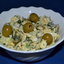 Салат с оливками и огурцом