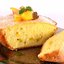 Лимонный кекс с персиками
