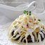 Спагетти со сливочным соусом Альфредо и грибами Шитаки