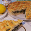 Пирог со шпинатом, рисом, грибами