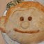 Пирог «Смайлик» из дрожжевого теста, с капустой и рисом