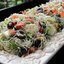 Салат в Греческом стиле из рисовой лапши с овощами