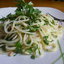 Спагетти с петрушечным песто