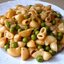 Макароны с зеленым горошком
