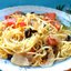 Спагетти с грибами и овощами