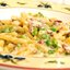 Паста с беконом и горошком