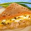 Пирог с мясом, луком, яйцами и сыром
