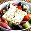 Греческий салат с винным уксусом