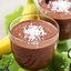 Шоколадный смузи с бананом и кокосовым молоком
