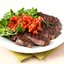 Стейк из австралийской мраморной говядины с чили сальсой