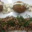 Котлетки из трех видов мяса с гречневым ризотто и соусом из лесных грибов