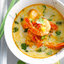 Суп с креветками на овощном бульоне