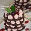 “Torre pendente di Pisa” - Шоколадно-творожный десерт с вишневым джемом