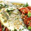 Морской лещ с томатами