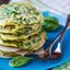 Оладьи со шпинатом и творогом