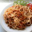 Спагетти с фаршем и овощами