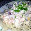 Спагетти с морепродуктами в сливочном соусе
