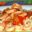 Паста с креветками маринара
