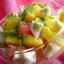 Фруктовый салат с лаймом и мятным сиропом