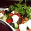 Греческий салат из лапши