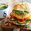 Бургер с индейкой и печеными овощами
