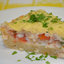 Рыбный пирог с сыром