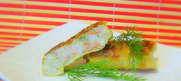 Голубцы с креветками