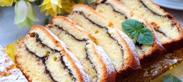 Творожный кекс «Полосатый»