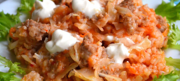 Ленивые голубцы (в мультиварке)