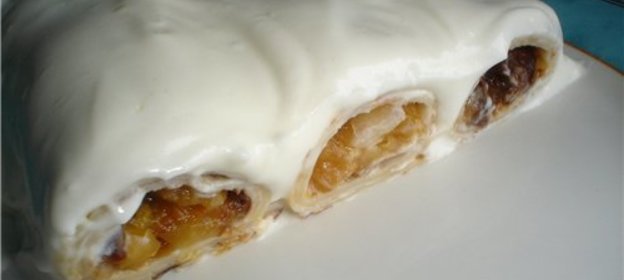 Десерт из блинчиков