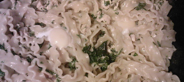 паста со шпинатом