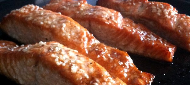 Форель в соево-медовом маринаде