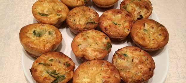 Куриные маффины с сыром
