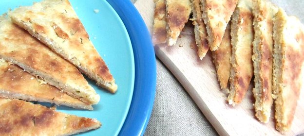 Сырные лепешки с укропом