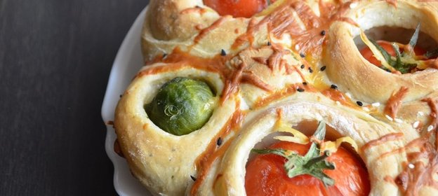 Овощной хлеб на семолине