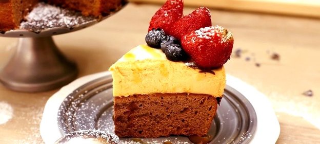 Торт «Шоколад и клубника»