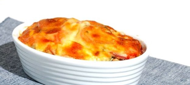 Запеканка из курицы с креветками