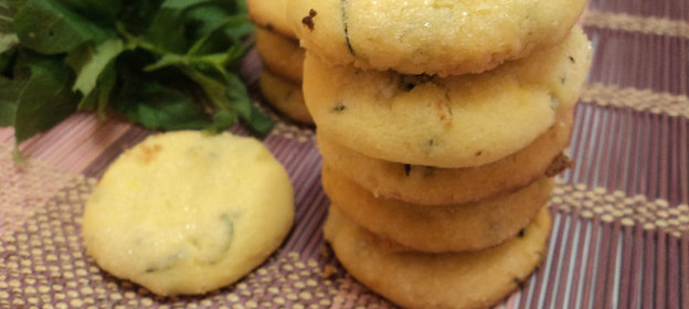 Рассыпчатое печенье с мятой