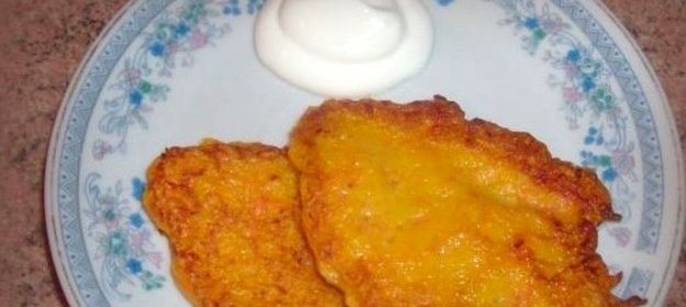 Оладьи из тыквы и моркови