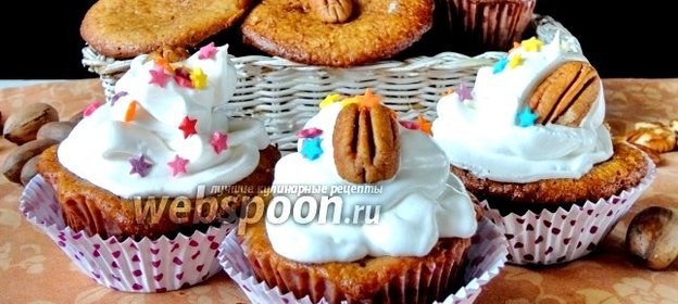 Кексы с орехами пекан