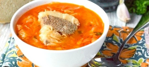 Щи с говядиной