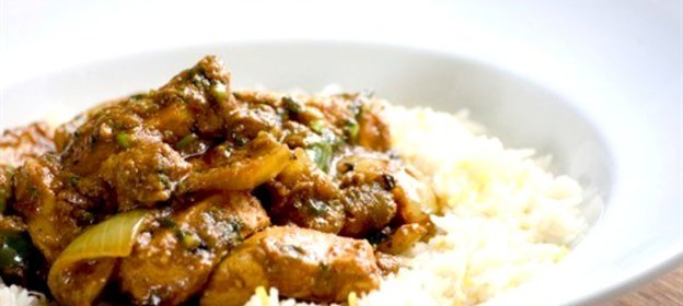 Курица с жасминовым рисом