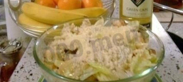 Салат Цезарь с курицей